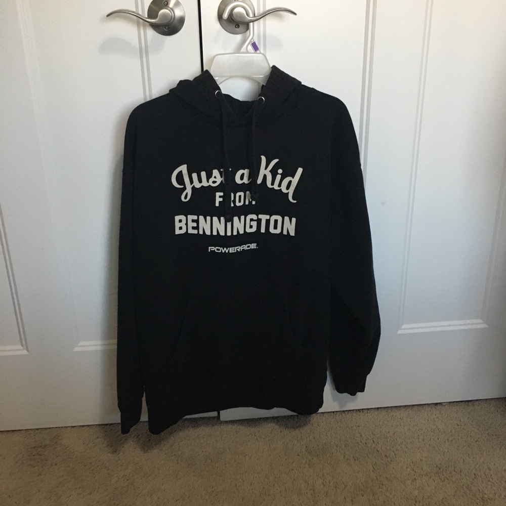 Just a Kid From Bennington Black Powerade Hoodie XL